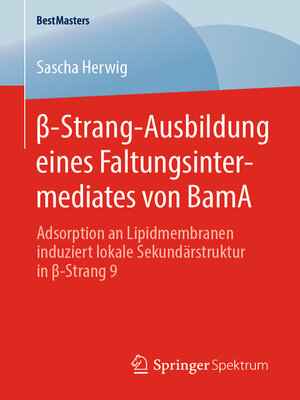 cover image of β-Strang-Ausbildung eines Faltungsintermediates von BamA